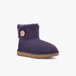 Ugg Mini Bailey Button II Women Classic Boots Purple (0681RQATG)